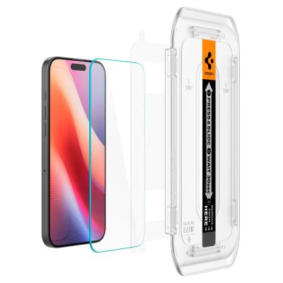 2. Szkło hartowane Spigen Glas.tR EZ Fit na iPhone 16 Pro / 17 / 17 Pro - 2 szt.