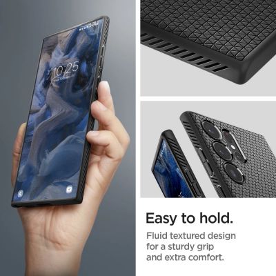12. Etui Spigen Liquid Air na Samsung Galaxy S23 Ultra - czarny mat