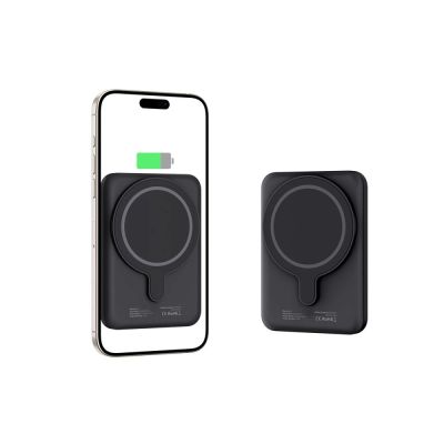 3. Powerbank Tech-Protect LifeMag PB10 z MagSafe 5000mAh 15W port USB-C - czarny + kabel USB-C