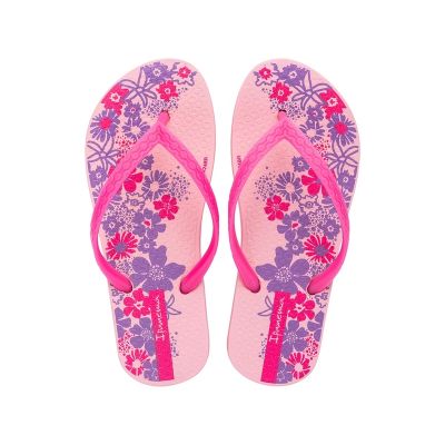 5. Ipanema Classic Happy klapki japonki dziecięce różowe dla dziewczynki