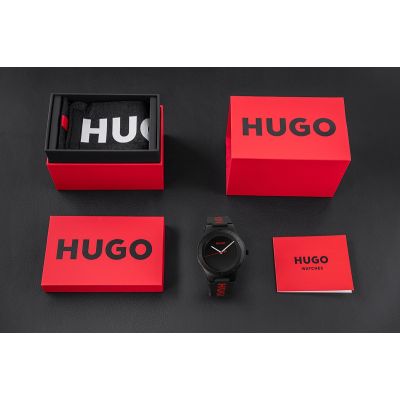 5. Zegarek Męski HUGO Lit For Him Black 1530343 + BOX