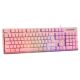 9. Deltaco Gaming GAM-021-RGB-P-DE klawiatura USB QWERTZ Niemiecki Różowy