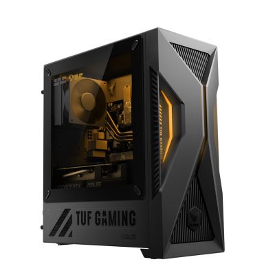 2. ASUS TUF Gaming T500 T500MV-07240H242W Intel Core 7 240H 32 GB DDR5-SDRAM 1 TB SSD NVIDIA GeForce RTX 5060 Ti Windows 11 Home Mini Tower PC Czarny, Szary