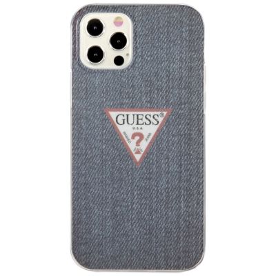 3. Etui Guess Jeans Collection na iPhone 12 Pro Max - granatowe