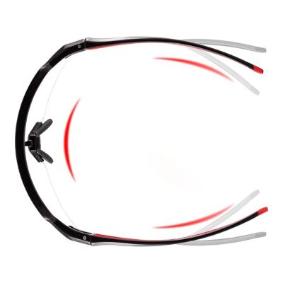 2. Okulary rowerowe Rockbros 10173 fotochromowe UV400 -  czarno-czerwone