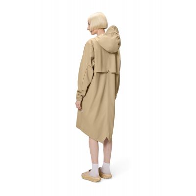 9. Kurtka, płaszcz przeciwdeszczowy Rains unisex Fishtail Parka W3 18140 24 SAND