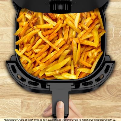 6. Tefal Easy Fry EY1308 Pojedyńczy 3,5 l Autonomiczny 1030 W Frytkownica na gorące powietrze Czarny