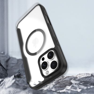 10. Etui Dux Ducis Skin X Pro na iPhone 16 Pro z MagSafe i klapką - czarne