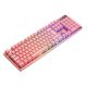 10. Deltaco Gaming GAM-021-RGB-P-DE klawiatura USB QWERTZ Niemiecki Różowy