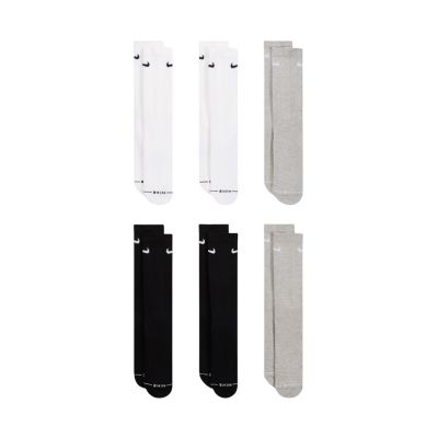 Skarpety Nike Everyday Elevated 6 par białe, czarne, szare HQ8021 903 35-37,5