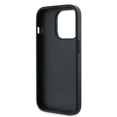 7. Etui Karl Lagerfeld Diagonal Quilted Script na iPhone 13 Pro Max - czarne