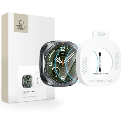 Szkło hartowane Tech-Protect Easy Set+ 2-Pack na Samsung Galaxy Watch Ultra 47 mm