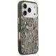 9. Etui Guess Python Pattern MagSafe na iPhone 17 Pro - brązowe