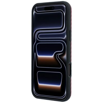 5. Etui BMW M Carbon Printed Ring MagSafe na iPhone 18 Pro Max / 17 Pro Max - burgundowe