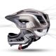 5. Kask rowerowy Rockbros TT-32SBTG-S dziecięcy z odpinaną szczęką rozmiar S - szary