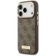 2. Etui Guess 4G Logo Plate MagSafe na iPhone 17 Pro - brązowe