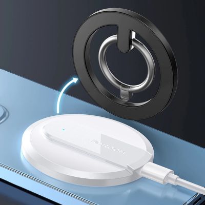 23. Joyroom zestaw wielofunkcyjny magnetyczny uchwyt samochodowy ring podstawka do telefonu czarny (JR-ZS294)