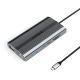Stacja dokująca USB-C Orico XDR 12w1 USB-A USB-C HDMI 4K VGA RJ45 Gigabit PD 100W czytnik kart SD i microSD - szara