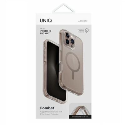4. Etui UNIQ Combat Magclick Charging na iPhone 16 Pro Max - złote