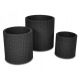 Doniczka KETER Cylinder Planters 230217 (434mm x 443mm x 434 mm; kolor antracyt)