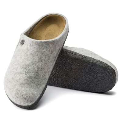8. Kapcie męskie/damskie Birkenstock Zermatt Cozy Home Light Gray z wełnianego filcu regular szerokie (1015080)