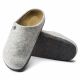 8. Kapcie męskie/damskie Birkenstock Zermatt Cozy Home Light Gray z wełnianego filcu regular szerokie (1015080)