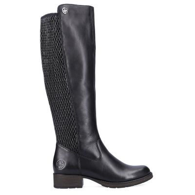 11. Kozaki skórzane Rieker W Z9591-00 czarne 