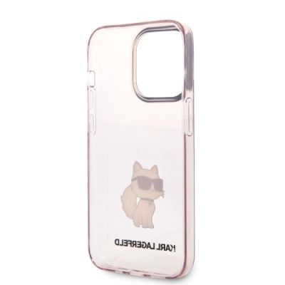 7. Etui Karl Lagerfeld Ikonik Choupette na iPhone 14 Pro - różowe