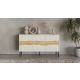 6. Komoda INSERTO 3D 143,5x40x80 kaszmir + LED