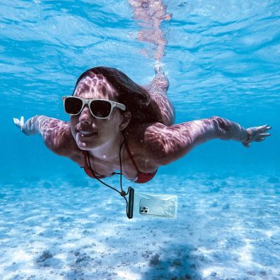 7. Baseus wodoodporne etui pokrowiec na telefon Slide-cover niebieski (FMYT000003)