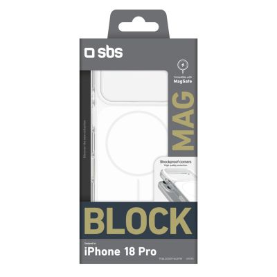 2. Etui SBS Block Case na iPhone 18 Pro kompatybilne z MagSafe - białe