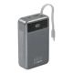 7. GEMBIRD POWERBANK Z SZYBKIM ŁADOWANIEM 65 W I ZINTEGROWANYMI KABLAMI 20000 MAH, CZARNY