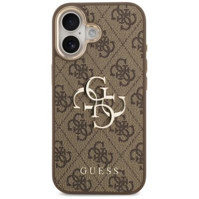 3. Etui Guess 4G Big 4G Classic Logo na iPhone 17 - brązowo-złote