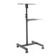 8. MACLEAN STOLIK MOBILNY DO PROJEKTORA/LAPTOPA REGULOWANY, STALOWY MAX.10KG MC-207