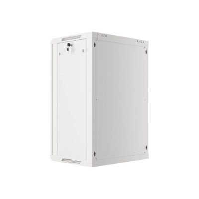 5. Szafa rack Lanberg WF01-6418-10S (18U; 901mm / 600mm / 450 mm; wisząca; Szklane; 19''; kolor szary)