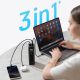 5. Powerbank Cuktech PB200U 210 W 20000 mAh 2x USB-C + USB-A z wyświetlaczem TFT i kablem USB-C 240 W - czarny