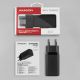 10. AXAGON ACU-DPQ65 Ładowarka sieciowa, GaN 65W, 3x port (USB-A + dual USB-C), PD3.0/QC4+/PPS/Apple