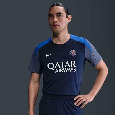 Koszulka męska Nike PSG Strike granatowa HJ7758 411