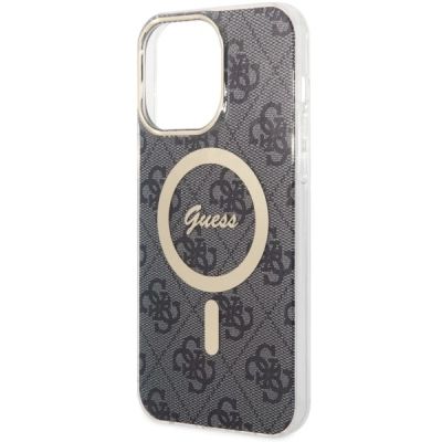 5. Etui Guess 4G MagSafe na iPhone 14 Pro Max - czarne