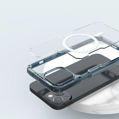13. Pancerne etui z MagSafe Nillkin Nature Pro do iPhone 15 Plus - niebieskie