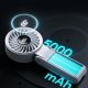 11. Mini wentylator Jisulife Handheld Fan Life7 3600mAh przenośny wiatraczek USB - szary