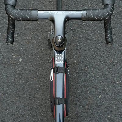 2. Torba rowerowa Rockbros G001 Flash Journey na ramę trójkątna 0.8 l - czerwona