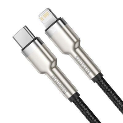 2. Kabel Baseus Cafule Series Metal Data USB-C / Lightning 20W PD 1 m - czarny