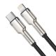 2. Kabel Baseus Cafule Series Metal Data USB-C / Lightning 20W PD 1 m - czarny