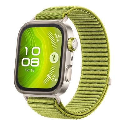 3. Smartwatch Huawei Watch FIT4 Pro, 3D Woven Žalias Strap, Titanium Body, Seiya-B29