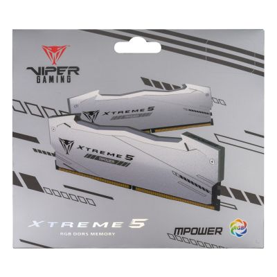 11. Patriot Memory Viper Xtreme 5 RGB moduł pamięci 32 GB 2 x 16 GB DDR5 8000 MT/s 288-pin DIMM Korekcja ECC