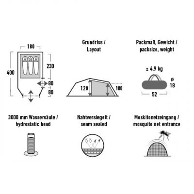 8. Namiot High Peak Falcon 3 10329
