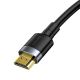 2. Kabel Baseus Cafule HDMI / HDMI 2.0 4K 60 Hz 3D 18 Gbps 3 m - czarny
