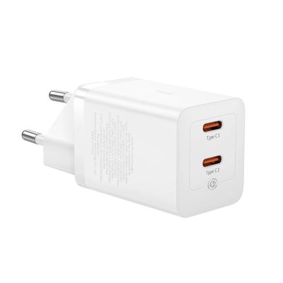 4. Ładowarka sieciowa Baseus GaN5 Pro 40W 2xUSB-C - biała