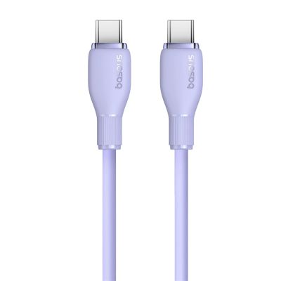 2. Kabel Baseus Pudding 100W USB-C - USB-C 2m - fioletowy
